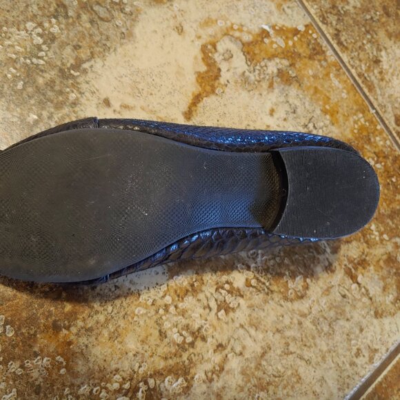 Bellini - Brown Snake Skin - Embossed Slip On Loafers - Good Condition - Size 8 - Picture 13 of 15